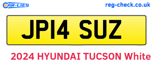 JP14SUZ are the vehicle registration plates.
