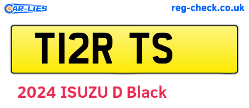 T12RTS are the vehicle registration plates.