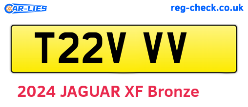 T22VVV are the vehicle registration plates.