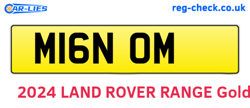 M16NOM are the vehicle registration plates.