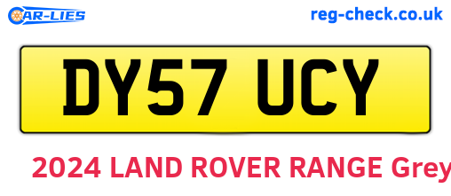 DY57UCY are the vehicle registration plates.