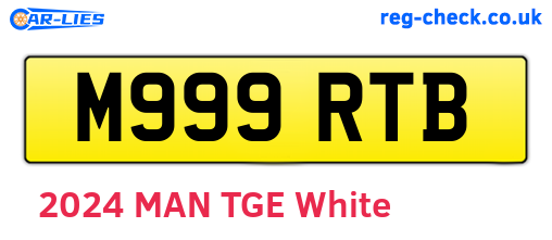 M999RTB are the vehicle registration plates.
