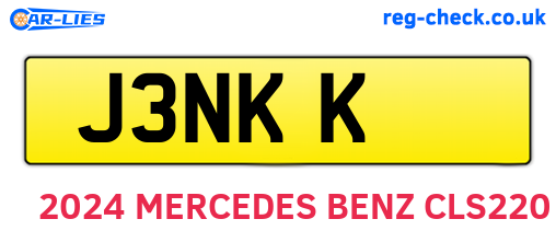 J3NKK are the vehicle registration plates.