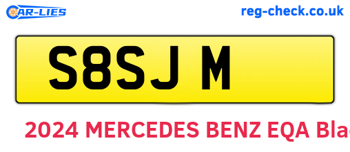 S8SJM are the vehicle registration plates.