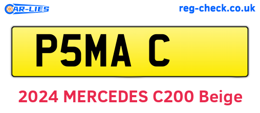 P5MAC are the vehicle registration plates.