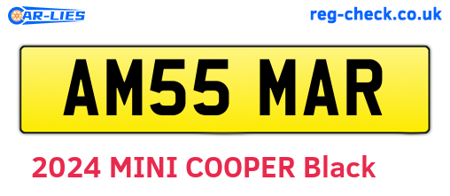 AM55MAR are the vehicle registration plates.