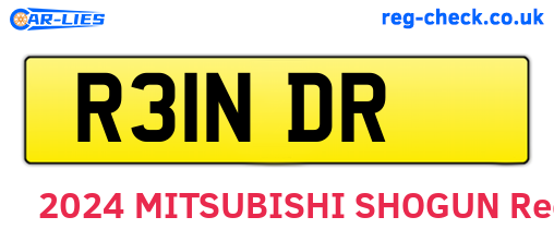 R31NDR are the vehicle registration plates.