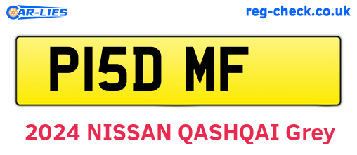 P15DMF are the vehicle registration plates.