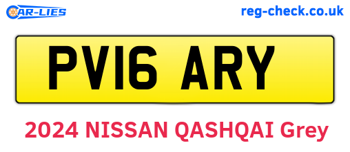 PV16ARY are the vehicle registration plates.