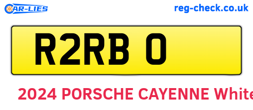 R2RBO are the vehicle registration plates.