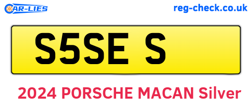 S5SES are the vehicle registration plates.