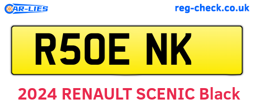 R50ENK are the vehicle registration plates.