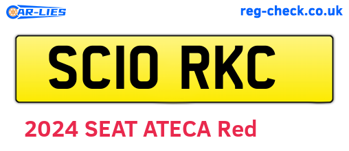SC10RKC are the vehicle registration plates.