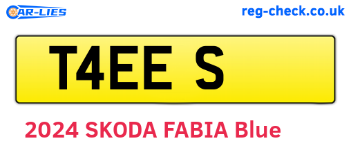 T4EES are the vehicle registration plates.