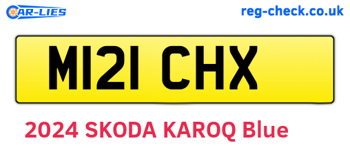 M121CHX are the vehicle registration plates.