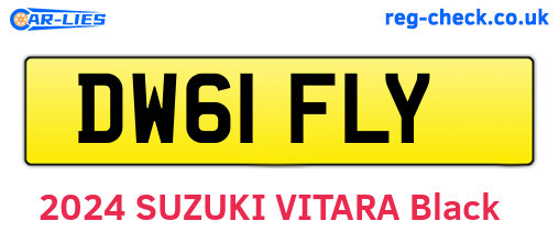 DW61FLY are the vehicle registration plates.