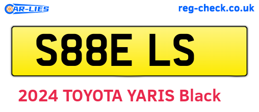 S88ELS are the vehicle registration plates.