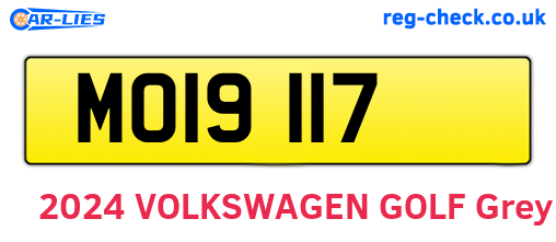 MOI9117 are the vehicle registration plates.