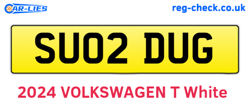 SU02DUG are the vehicle registration plates.