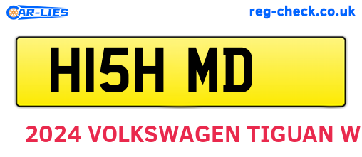 H15HMD are the vehicle registration plates.